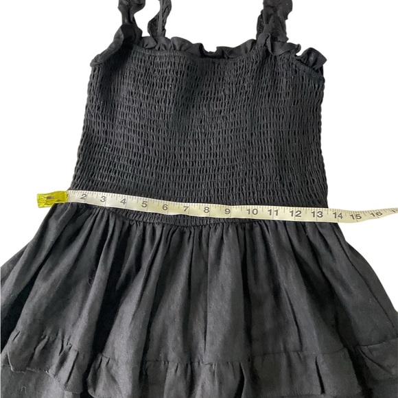 Love tree Black Ruffled Smocked Tiered Sundress - Picture 4 of 11
